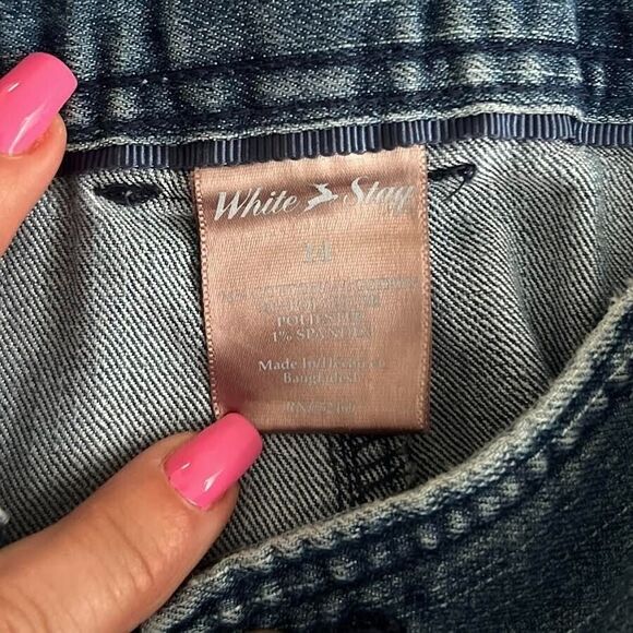 White Stag Jeans Women's Size 14 Blue Capris Adjust Stretch Denim Casual… - Picture 2 of 16